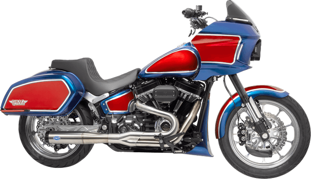 S&S CYCLE 1800-2520 2-into-1 Superstreet Exhaust System - 50 State - M8 Softail - Stainless Steel — image 6 of 7
