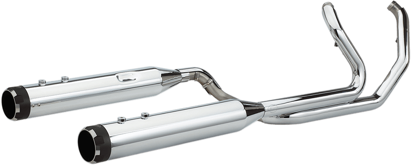 S&S CYCLE 1800-2523 El Dorado Dual Exhaust System - Chrome - Black Thruster — image 2 of 2