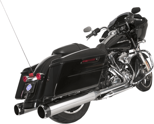 S&S CYCLE 1800-2523 El Dorado Dual Exhaust System - Chrome - Black Thruster — image 1 of 2