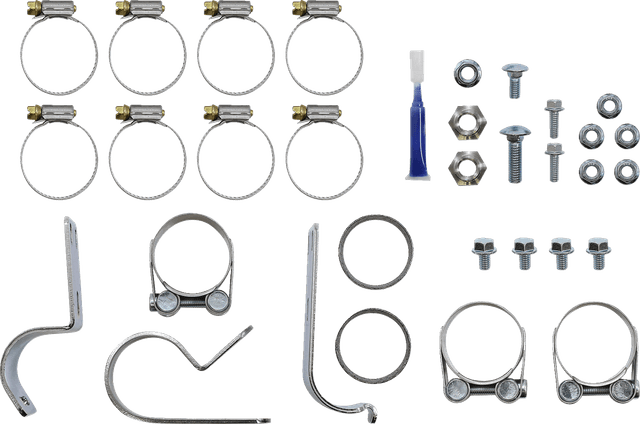 S&S CYCLE 1800-2526 El Dorado Dual Exhaust System - Black - Machined Black Tracer — image 2 of 2