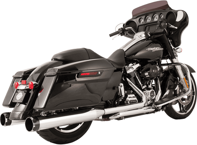 S&S CYCLE 1800-2527 El Dorado Dual Exhaust System - Chrome - Black Thruster — image 1 of 3