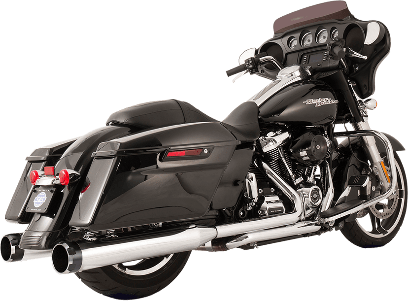S&S CYCLE 1800-2527 El Dorado Dual Exhaust System - Chrome - Black Thruster — image 1 of 3