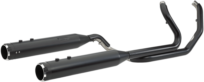 S&S CYCLE 1800-2528 El Dorado Dual Exhaust System - Black - Black Thruster — image 2 of 3