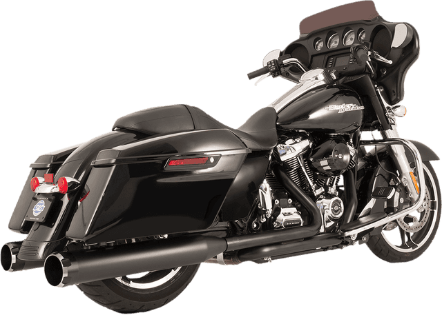 S&S CYCLE 1800-2528 El Dorado Dual Exhaust System - Black - Black Thruster — image 1 of 3