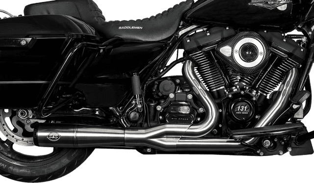 S&S CYCLE 1800-2543 2-into-1 Diamondback Exhaust System - Stainless Steel - Race Only — image 1 of 2