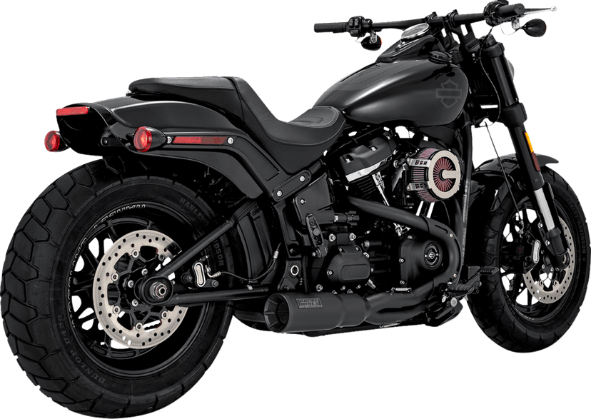 VANCE & HINES 1800-2578 2-into-1 Hi-Output Short Exhaust System - Stainless Steel - Black