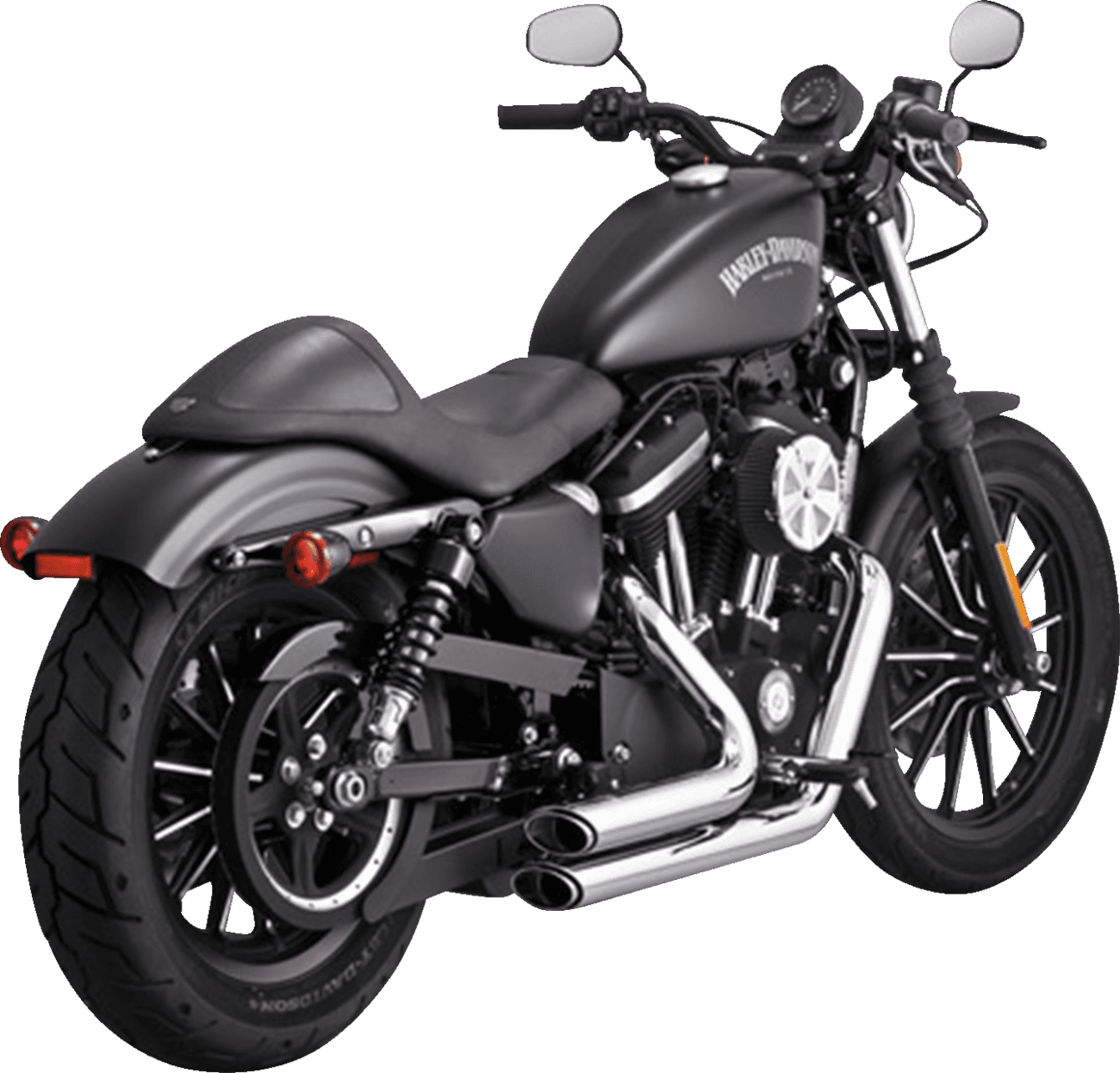 VANCE & HINES 1800-2579 Shortshots Staggered Exhaust System - Chrome