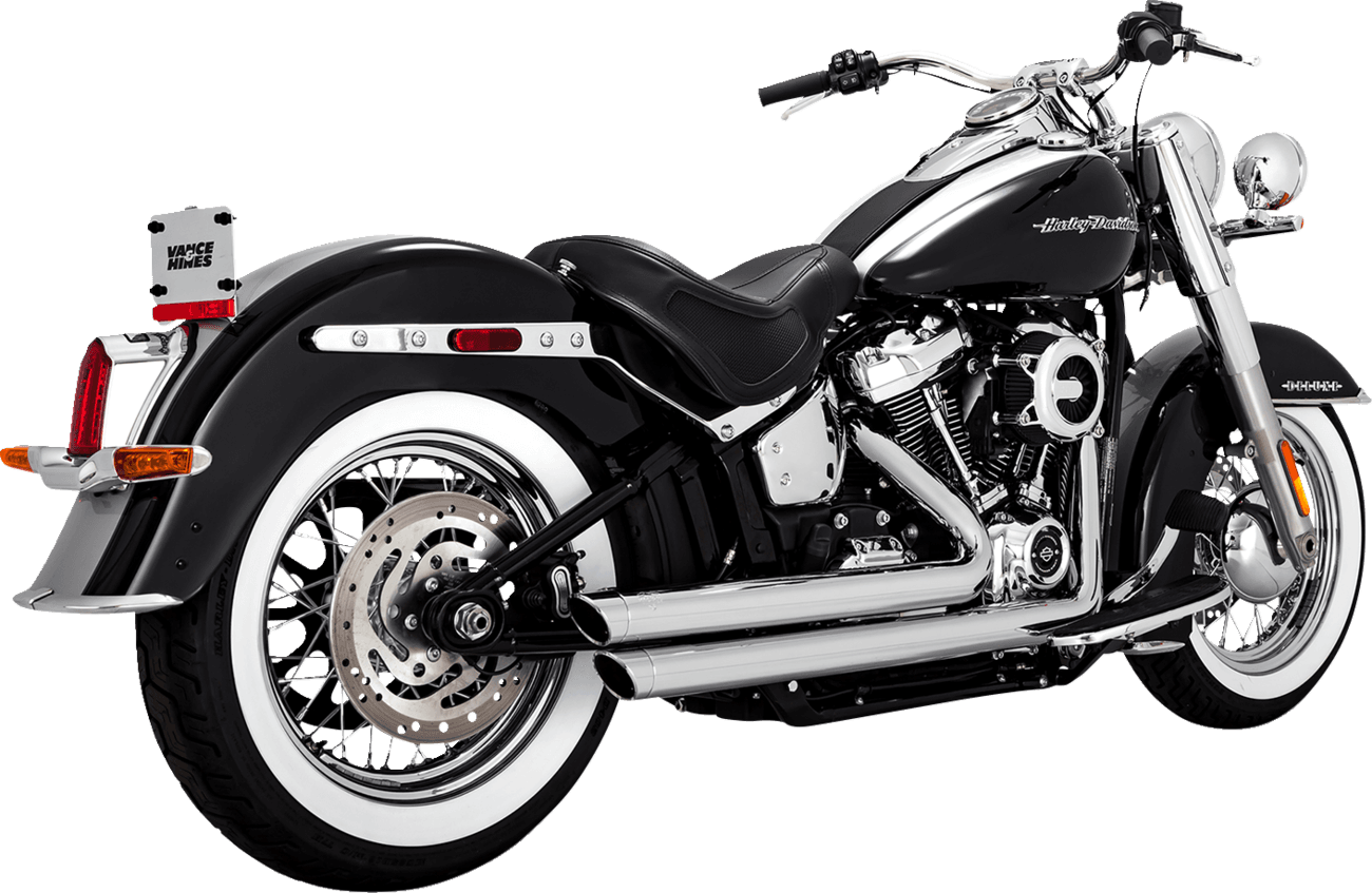 VANCE & HINES 1800-2581 Big Shots Staggered Exhaust System - Chrome