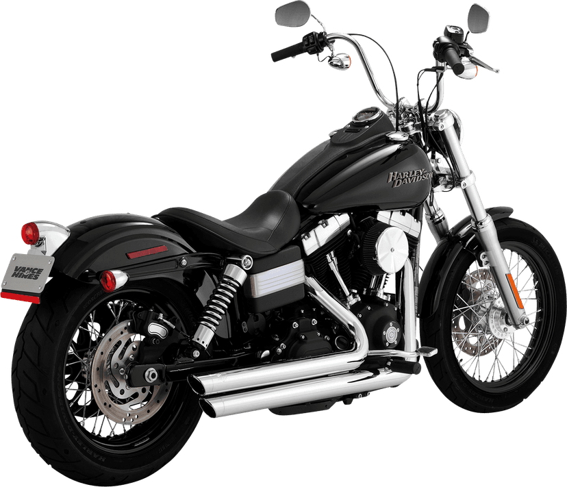 VANCE & HINES 1800-2604 Big Shots Staggered Exhaust System - Chrome — image 2 of 4