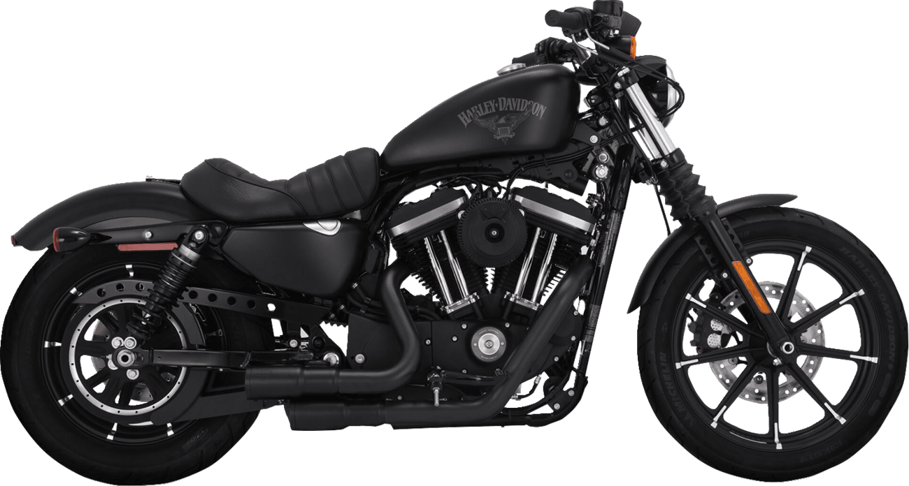 VANCE & HINES 1800-2607 2-into-2 Mini Grenades Exhaust System - Black