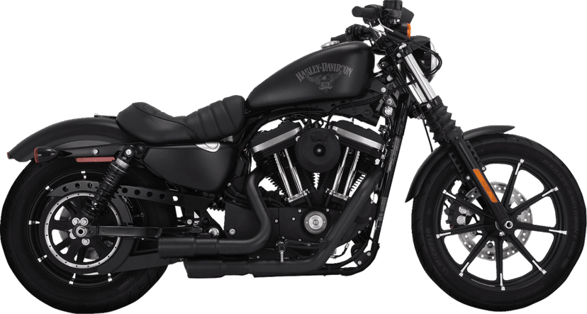 VANCE & HINES 1800-2607 2-into-2 Mini Grenades Exhaust System - Black — image 1 of 3