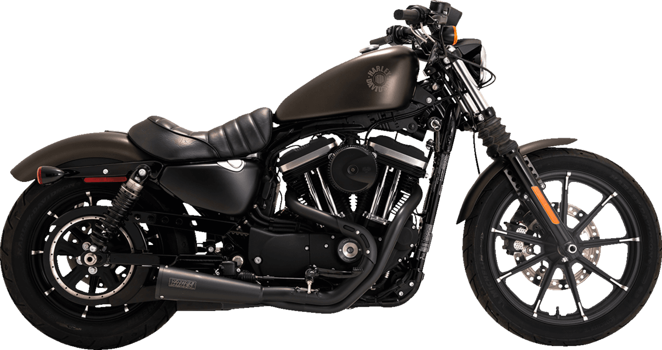 VANCE & HINES 1800-2625 Upsweep 2-into-1 Exhaust System - Stainless Steel - Black