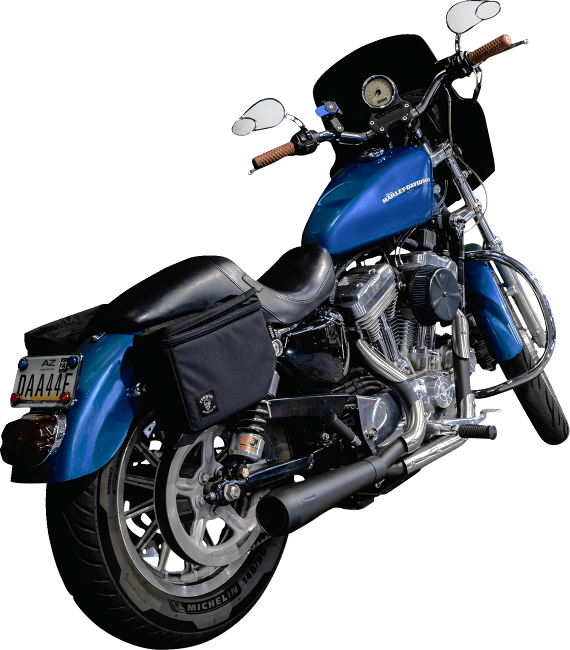 TRASK 1800-2645 2-into-1 Assault Exhaust System - Black
