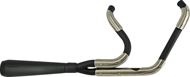 TRASK 1800-2647 2-into-1 Assault Exhaust System - Black Ceramic - with Bags