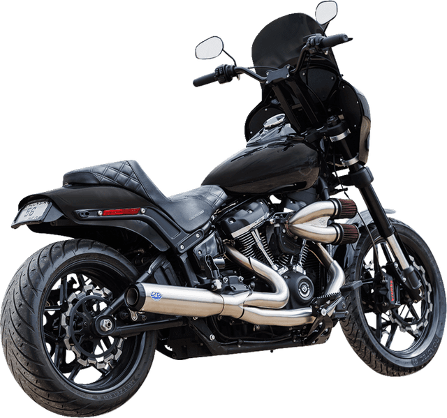 S&S CYCLE 1800-2682 2-into-1 Qualifier Exhaust System - 50-State - Silver - Softail — image 2 of 3