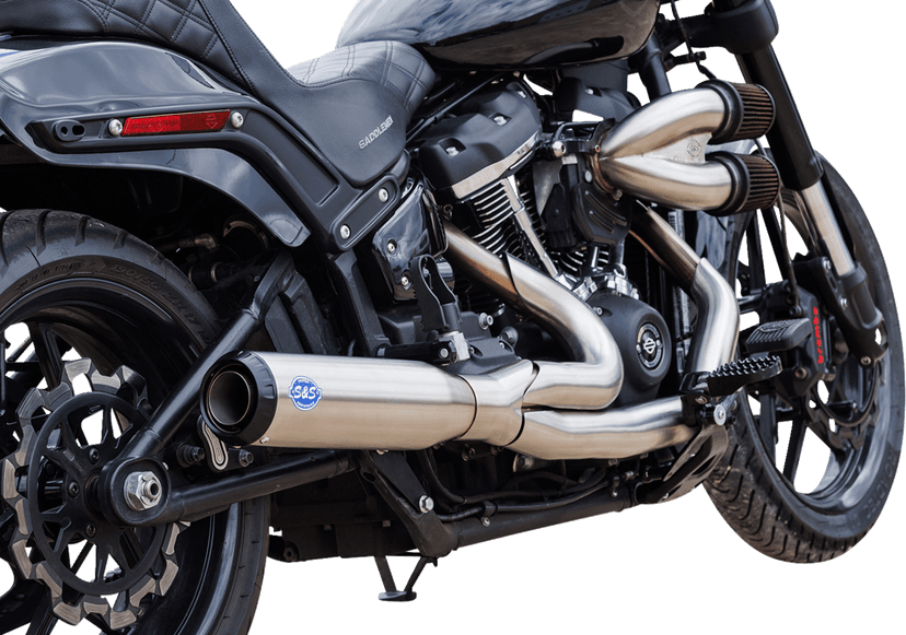 S&S CYCLE 1800-2682 2-into-1 Qualifier Exhaust System - 50-State - Silver - Softail — image 3 of 3