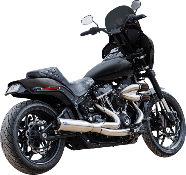 S&S CYCLE 1800-2684 2-into-1 Qualifier Exhaust System - Race Only - Brushed Stainless — image 2 of 3