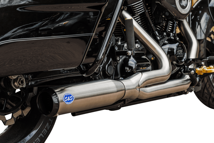 S&S CYCLE 1800-2686 2-into-1 Qualifier Exhaust System - Race Only - Brushed Stainless — image 3 of 3