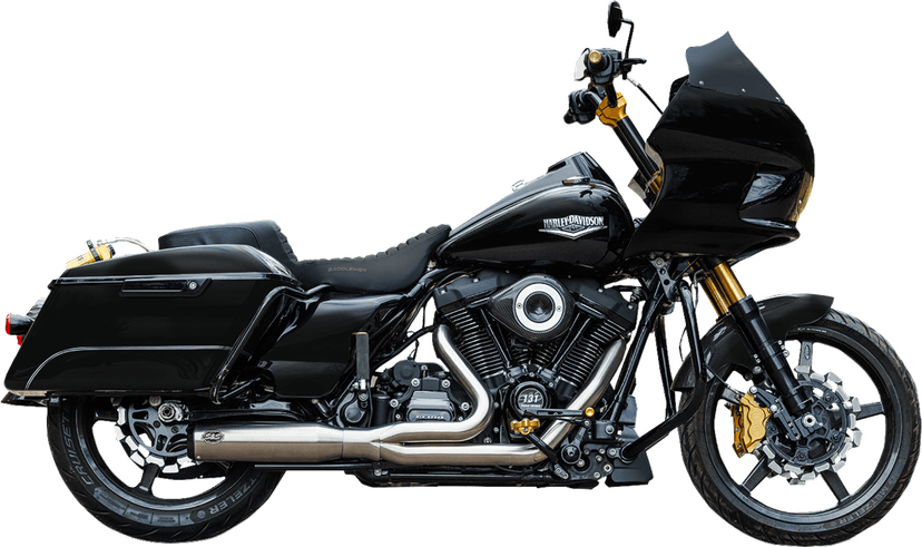 S&S CYCLE 1800-2687 2-into-1 Qualifier Exhaust System - 50-State - Silver — image 1 of 3