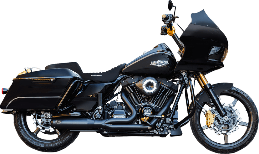 S&S CYCLE 1800-2688 2-into-1 Qualifier Exhaust System - Race Only - Guardian Black — image 1 of 3