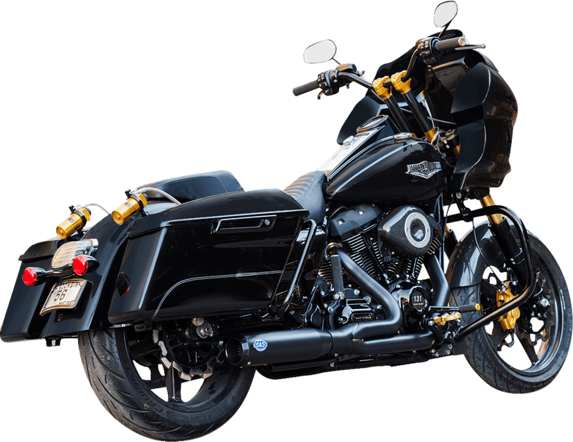S&S CYCLE 1800-2689 2-into-1 Qualifier Exhaust System - 50-State - Black — image 2 of 3