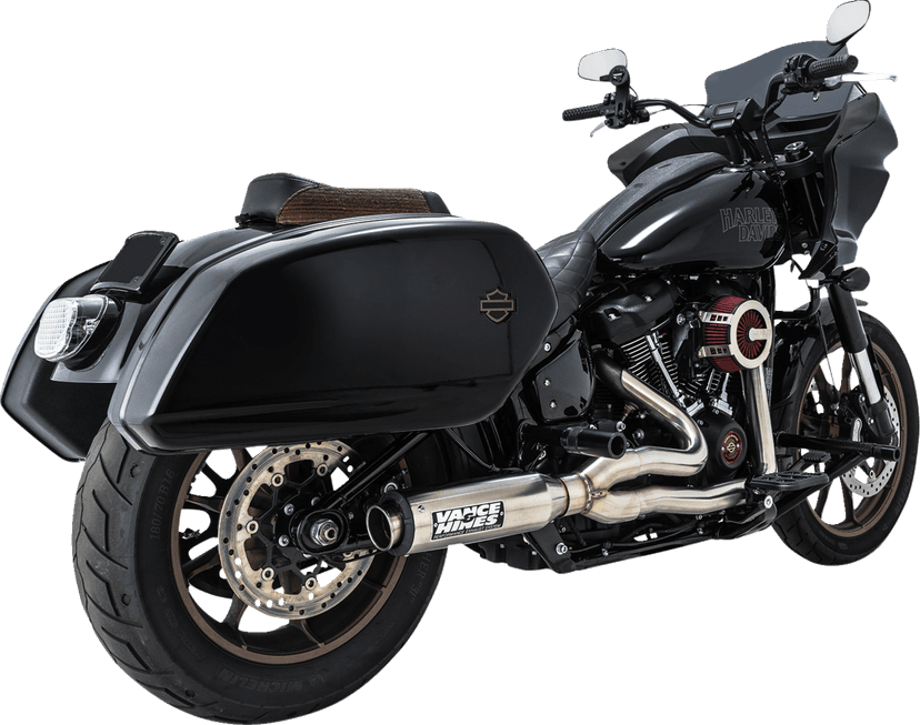 VANCE & HINES 1800-2719 2-into-1 Supersport Exhaust System - Brushed - Softail — image 1 of 4