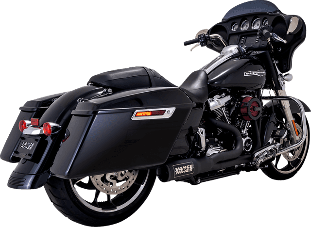 VANCE & HINES 1800-2726 2-into-1 High Output PCX™ Exhaust System - Black - Touring — image 1 of 4