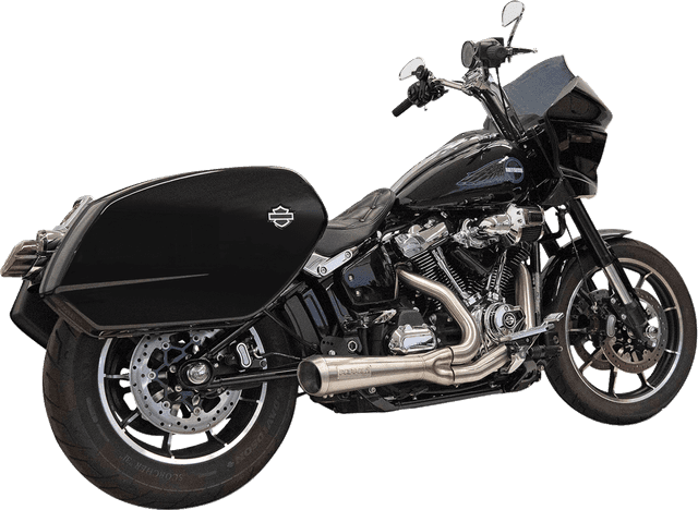 BASSANI XHAUST 1800-2744 2-into-1 Ripper Exhaust System with Megaphone Muffler - Short - Stainless - M8 Softail — image 2 of 2
