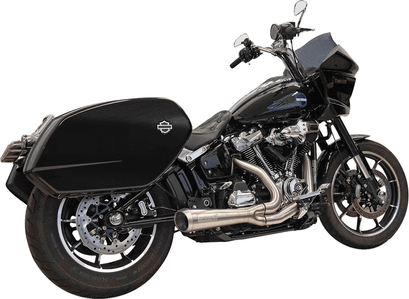 BASSANI XHAUST 1800-2744 2-into-1 Ripper Exhaust System with Megaphone Muffler - Short - Stainless - M8 Softail — image 2 of 2