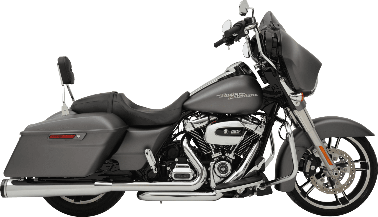 KHROME WERKS 1800-2765 2-into-1-into-2 Dominator-SR Exhaust System - Chrome - Without End Caps - M8 Touring