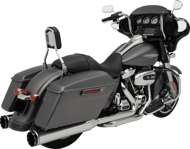 KHROME WERKS 1800-2765 2-into-1-into-2 Dominator-SR Exhaust System - Chrome - Without End Caps - M8 Touring — image 2 of 5