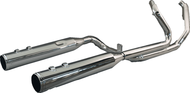 KHROME WERKS 1800-2768 2-into-1-into-2 Dominator-SR Exhaust System - Chrome - Without End Caps - Twin Cam Touring — image 2 of 2