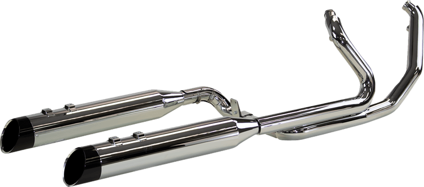 KHROME WERKS 1800-2768 2-into-1-into-2 Dominator-SR Exhaust System - Chrome - Without End Caps - Twin Cam Touring — image 1 of 2