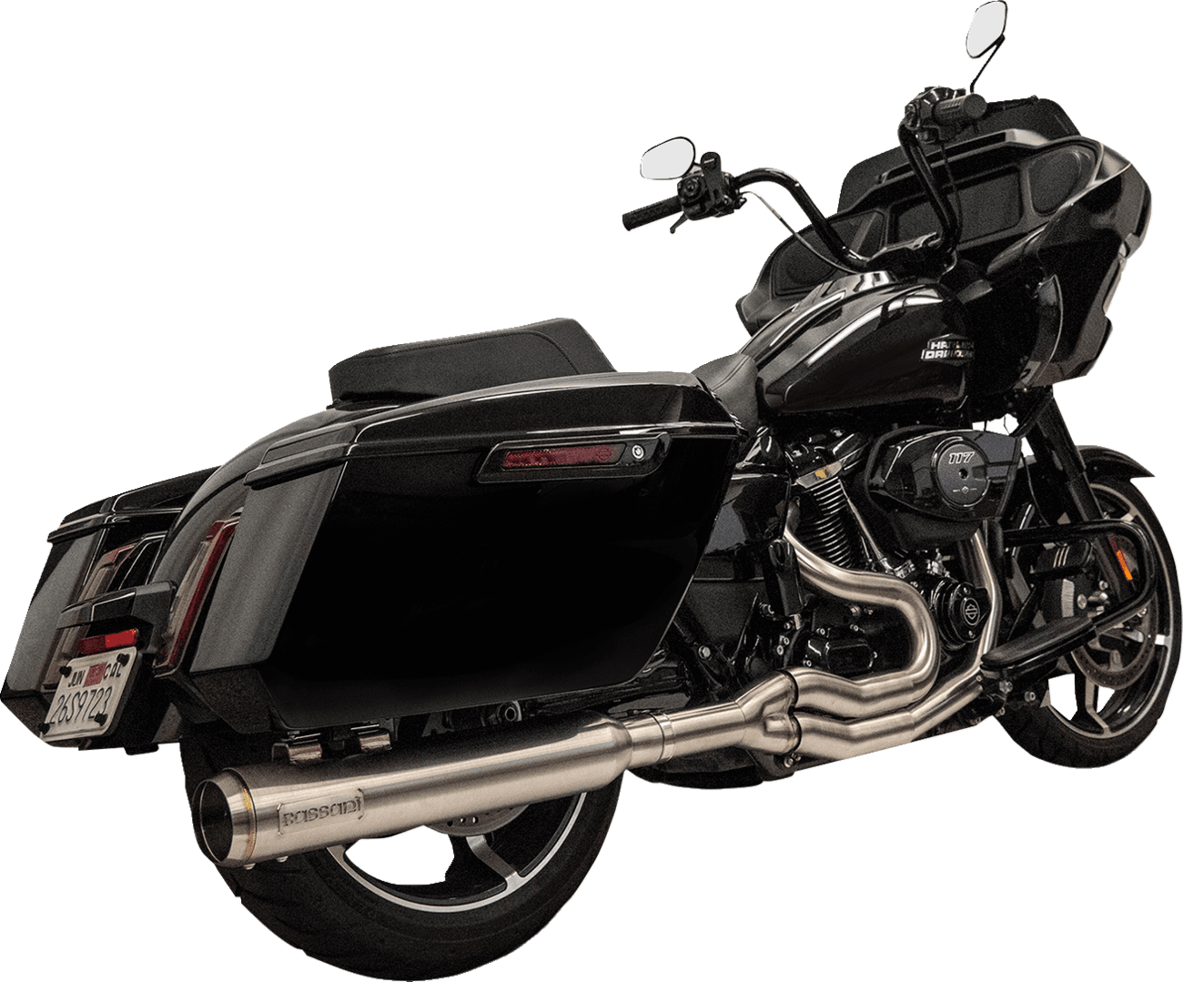 BASSANI XHAUST 1800-2779 2-into-1 High Horsepower Exhaust System - Stainless Steel - M8