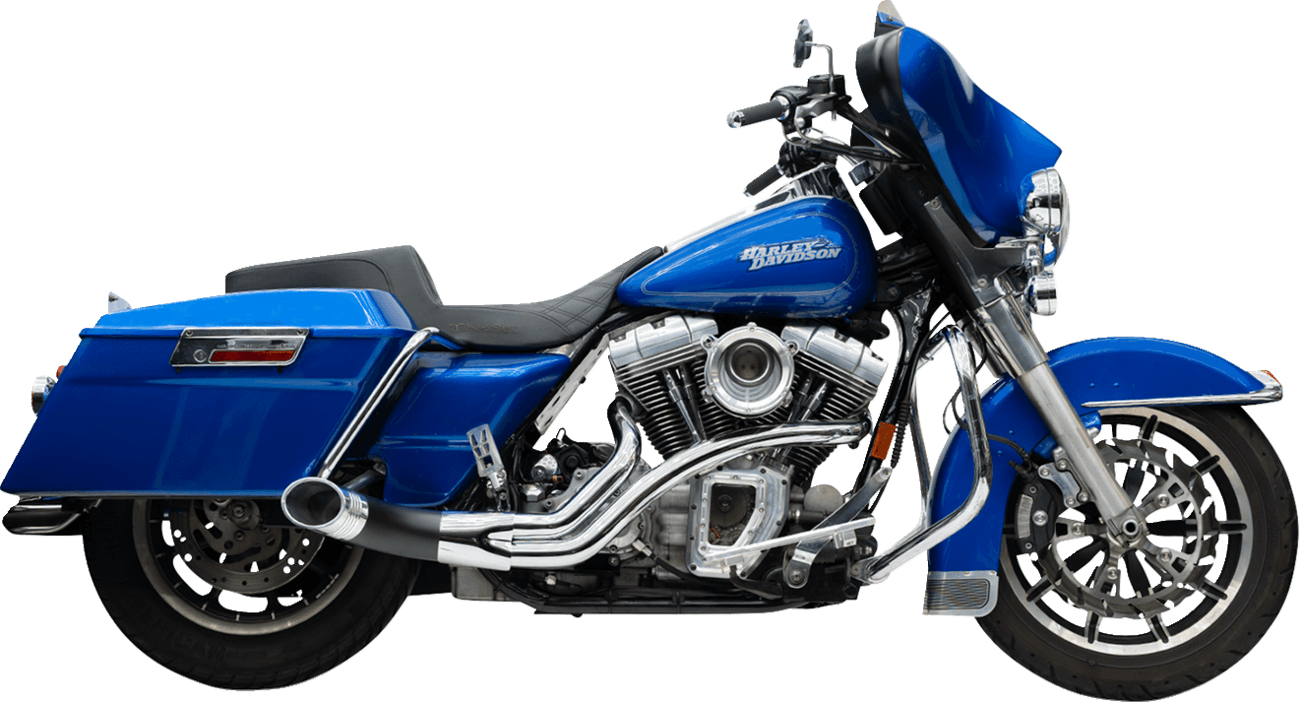 TRASK 1800-2785 2-into-1 Up Yours Exhaust System - Twin Cam - Chrome