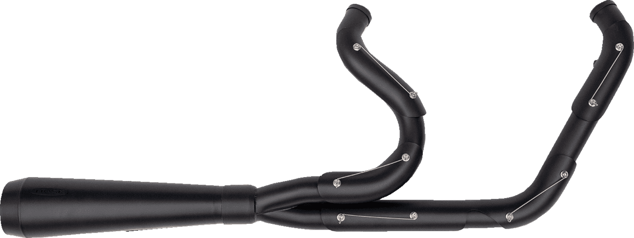 TRASK 1800-2799 2-into-1 Assault Exhaust System - Full Black on Black