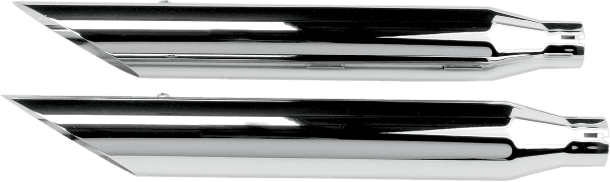 KHROME WERKS 1801-0148 3" HP-Plus® Slip-On Mufflers - Slashcut