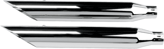 KHROME WERKS 1801-0148 3" HP-Plus® Slip-On Mufflers - Slashcut