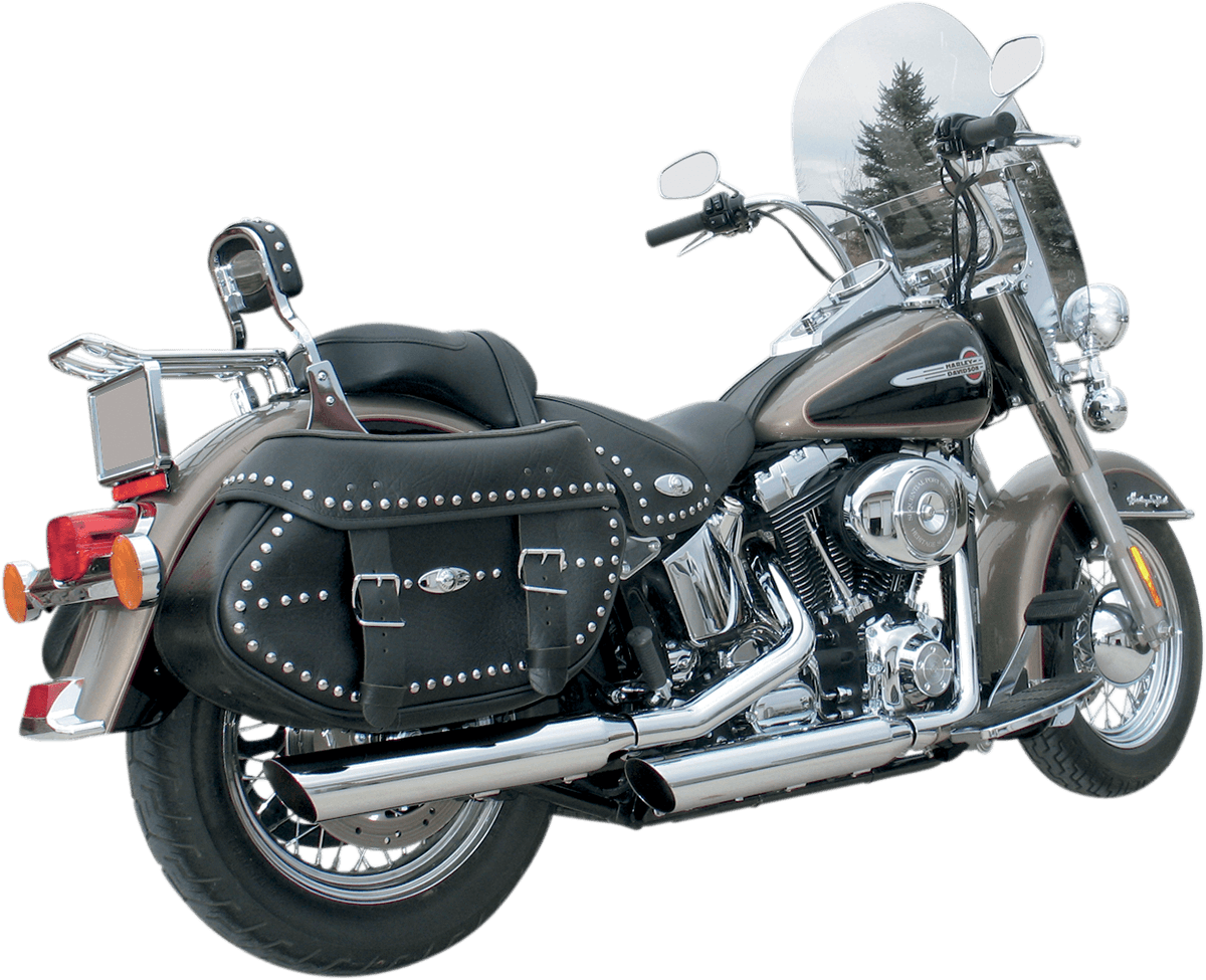 KHROME WERKS 1801-0524 3" HP-Plus® Slip-On Mufflers - Slanted