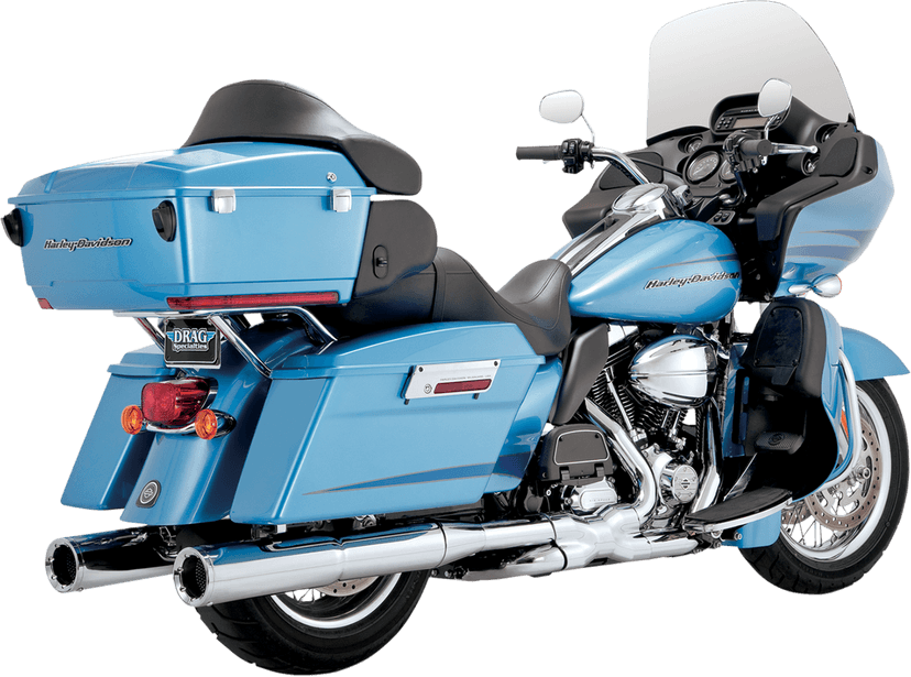 VANCE & HINES 1801-0606 Hi-Output Slip-On Mufflers - Chrome - '95-'16 FLT — image 1 of 2