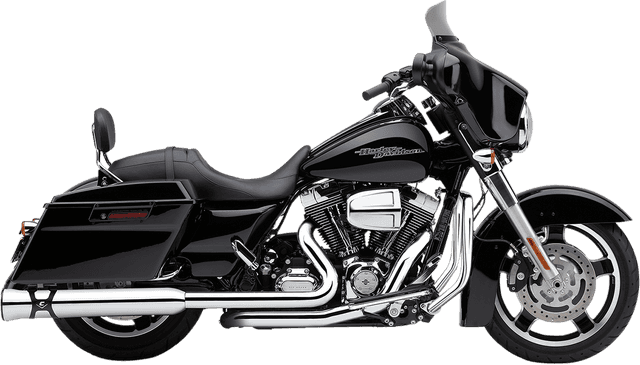 COBRA 1801-0666 Race-Pro Slip-On Mufflers - Chrome - '95-'16 FLH — image 1 of 4