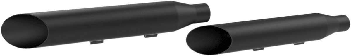 KHROME WERKS 1801-0695 3" HP-Plus® Slip-On Mufflers - Slash-Cut - Black - XL