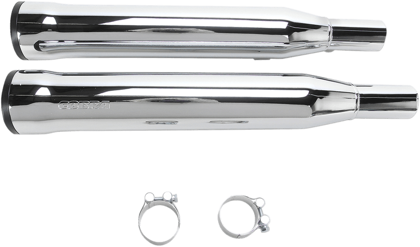 COBRA 1801-0705 Slip-On Mufflers with Race-Pro Tips - 3" - Chrome - '04-'13 XL — image 3 of 3