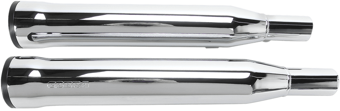 COBRA 1801-0705 Slip-On Mufflers with Race-Pro Tips - 3" - Chrome - '04-'13 XL