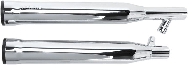 COBRA 1801-0709 Slip-On Mufflers with Race Pro Tips - 3" - Chrome - '00-'06 FLSTF/FXSTD — image 1 of 5