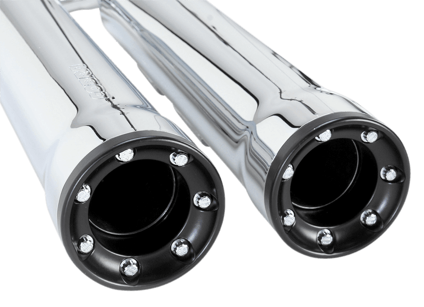 COBRA 1801-0709 Slip-On Mufflers with Race Pro Tips - 3" - Chrome - '00-'06 FLSTF/FXSTD — image 2 of 5