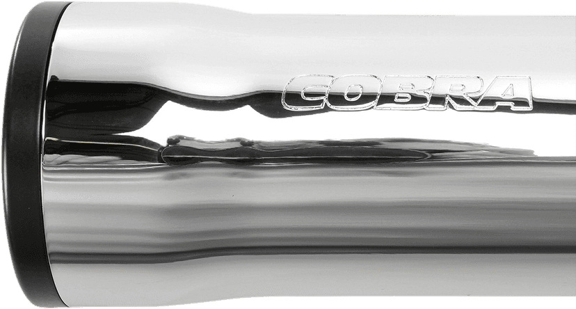 COBRA 1801-0709 Slip-On Mufflers with Race Pro Tips - 3" - Chrome - '00-'06 FLSTF/FXSTD — image 3 of 5