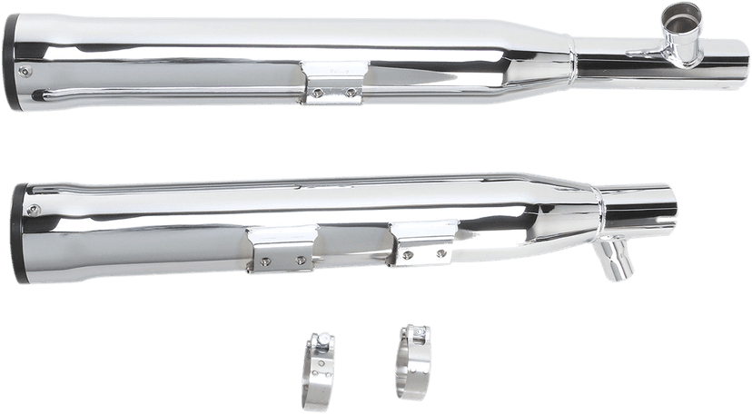 COBRA 1801-0709 Slip-On Mufflers with Race Pro Tips - 3" - Chrome - '00-'06 FLSTF/FXSTD — image 5 of 5