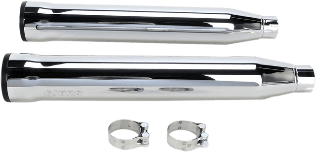 COBRA 1801-0711 Slip-On Mufflers with Race Pro Tips - 3" - Chrome - '07-'17 FLSTF/FXSTD — image 5 of 5