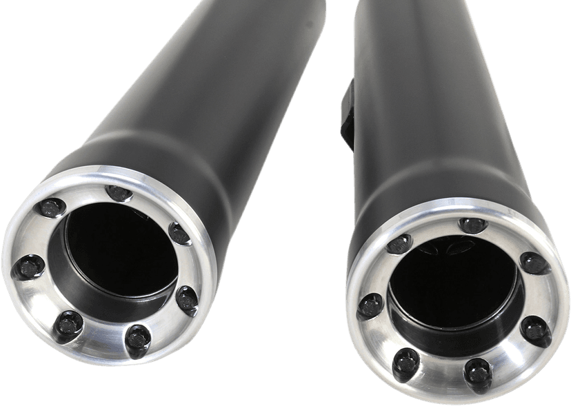 COBRA 1801-0712 Slip-On Mufflers with Race Pro Tips - 3" - Black - '07-'17 FLSTF/FXSTD — image 3 of 5
